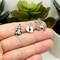 Antique Silver Baby Shower Theme Charms, 30 pieces - 6 styles